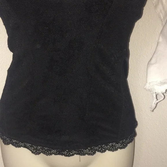 Spirit Halloween Black Lace Corset Top - Picture 7 of 10